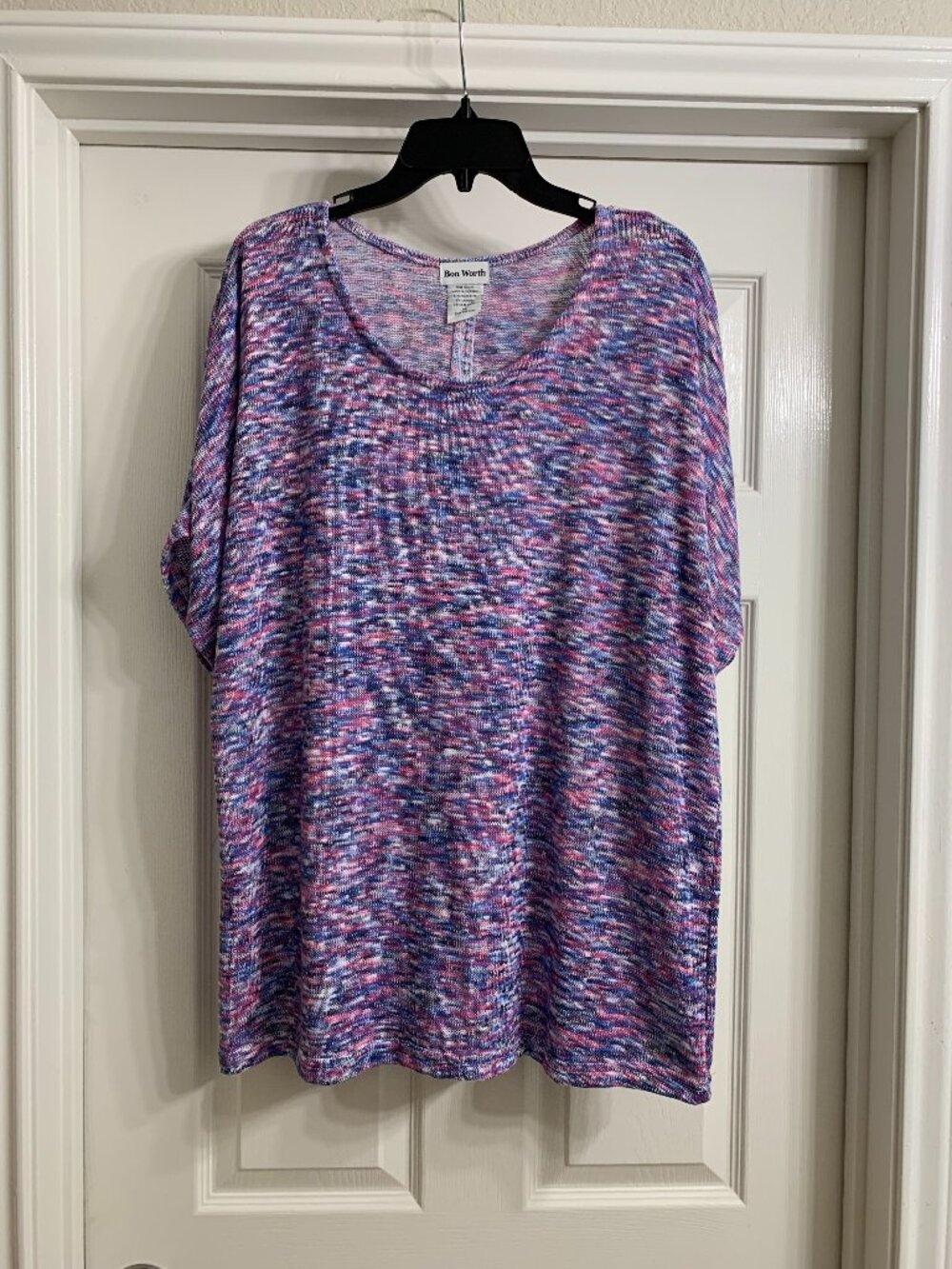BonWorth Brand Women's Multi-Color Sweater Blouse, Size XL (NWT)